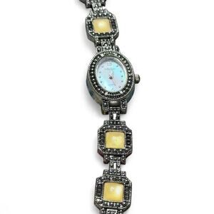 Beautiful silver watch with gold